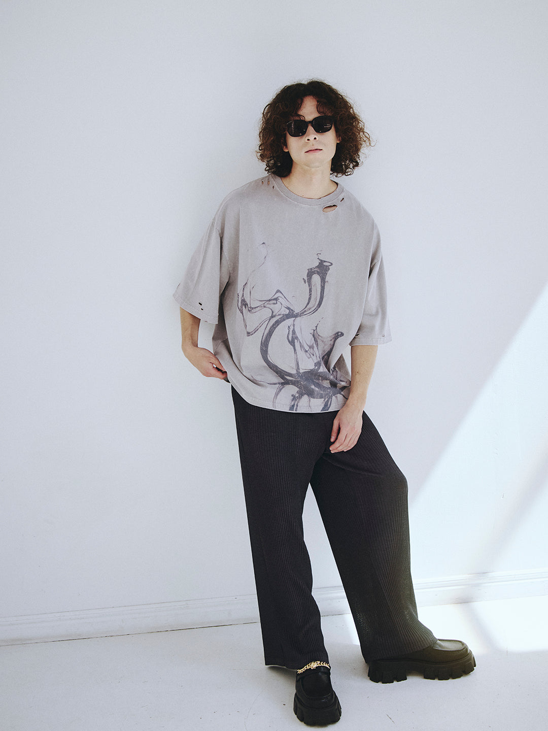 【Armillary】 BOTTLE NECK LONG TEE【末吉秀太】 Sexy Time Long Sleeve Tee - Heather Grey – Red Hot Chili Peppers