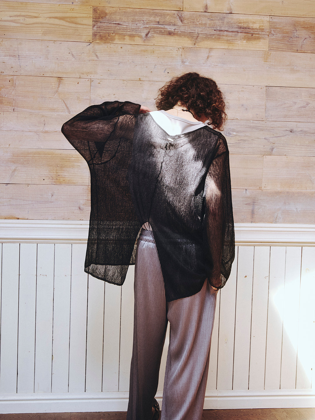 アーミラリ　armillary ニット SHEER KNIT TOP – Armillary.