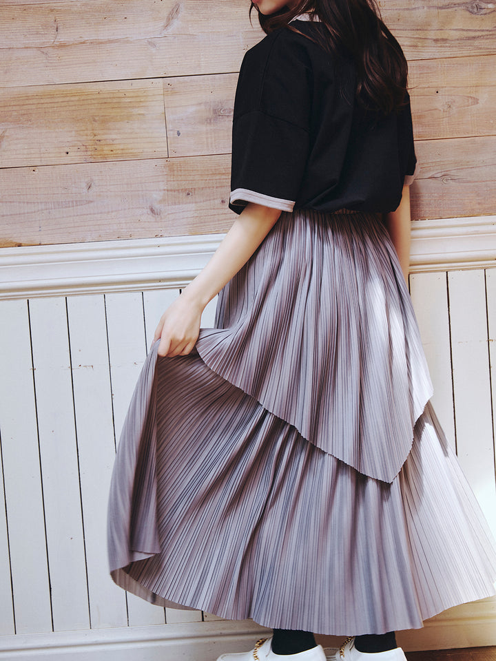 ASYMMETRY PLEATS SKIRT – Armillary.