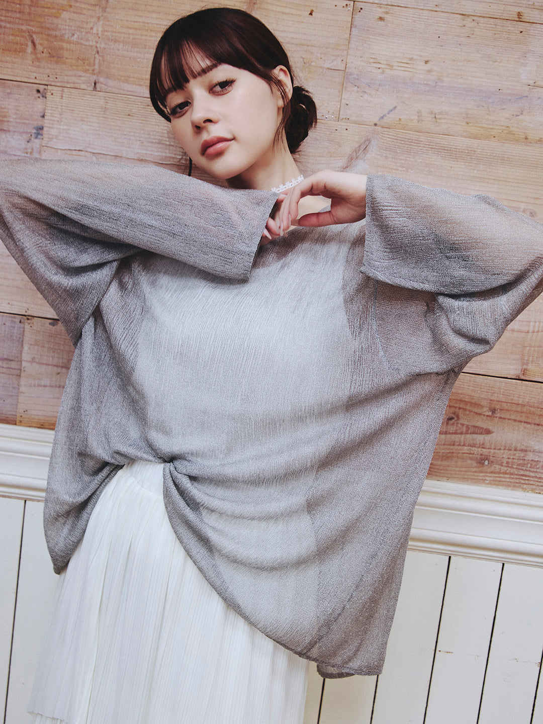 アーミラリ　armillary ニット SHEER KNIT TOP – Armillary.